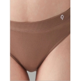 C9 Airwear Brown Nylon Solid Womens Bikini ( Pack of 3 ) - None