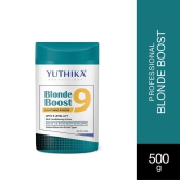 Yuthika Professional Blonder Powder for Hair 500g, Blonde Boost Hair Lightning Powder with Conditioning Actives, Upto 9 Levels Lift, Visible Effect on All Hair Types