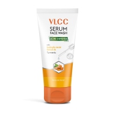 VLCC Serum Facewash - 100 ml | with Salicylic Acid Serum & Turmeric to Reduce Active Acne| Dermatologically Tested | Kills 99% germs that cause acne