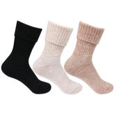 Women's Multicolored Woolen Socks - Pack of 3