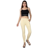 KARARO JEGGINGS - Cotton Blend Skinny Fit Cream Womens Jeggings ( Pack of 2 ) - None