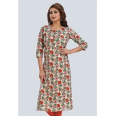 Meher Impex Cotton Printed Straight Womens Kurti - Multicoloured ( Pack of 1 ) - None