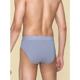 XYXX - Light Grey Cotton Mens Briefs ( Pack of 1 ) - None