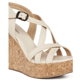 MARC LOIRE -  Cream Women's Wedges Heels - 3