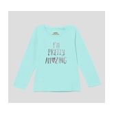 Ariel - Sea Green Cotton Girls Top ( Pack of 1 ) - None