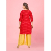 Aarika Red Rayon Girls Kurti ( Pack of 1 ) - None