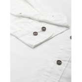 Bene Kleed 100% Cotton Oversized Fit Solids Full Sleeves Mens Casual Shirt - White ( Pack of 1 ) - None