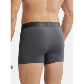 Jockey IC28 Men Tactel Microfiber Elastane Solid Trunk with Moisture Move Properties - Ebony - None