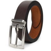 samtroh - Brown Leather Mens Casual Belt ( Pack of 1 ) - None