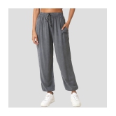 PPTHEFASHIONHUB - Grey Rayon Regular Women's Joggers ( Pack of 1 ) - None