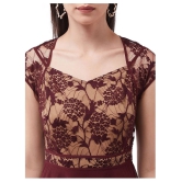 Miss Chase Polyester Maroon Regular Dress - Single - XL