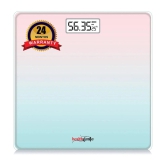 Healthgenie Digital Weight Machine Tempered lass Pastel Shade Digital Bathroom Weighing Scales