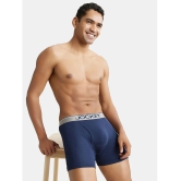 Jockey 8009 Men Super Combed Cotton Rib Solid Boxer Brief - Deep Navy - None