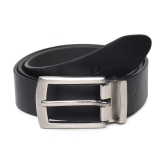 samtroh - Black Leather Mens Casual Belt ( Pack of 1 ) - None