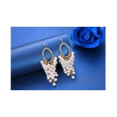 YouBella Gold Plated Crystal Earrings for Girls and Women - White