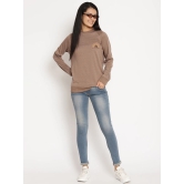 Women Wanderer Brown Solid Sweatshirt-XL