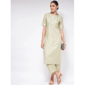 Pannkh - Green Polyester Womens Straight Kurti ( Pack of 1 ) - None