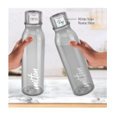 Milton Name Tag Pet Water Bottle, Set of 3, 1 Litre Each, Burgundy, Green, Grey - Assorted