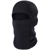 FITMonkey - Black Polyester Anti Pollution Mask ( Pack of 1 )