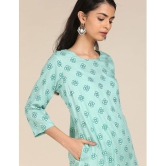 Karigari - Asymmetrical Rayon Green Women's Kurti ( Pack of 1 ) - None