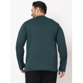 YHA Cotton Blend Regular Fit Solid Full Sleeves Mens T-Shirt - Dark Green ( Pack of 1 ) - None