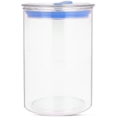 HomePro - Round Container | Airtight | Silicone Cap | Blue | Plastic Utility Container ( Set of 2 ) - 900 ml - Blue