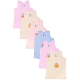 Bodycare Boys Vest Round Neck Sleeveless Pack Of 6-Assorted - None