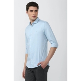 Men Blue Athletic Fit Formal Full Sleeves Formal Shirt