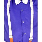 DKGF Fashion - Blue Cotton Blend Boys Shirt & Pants ( Pack of 1 ) - None