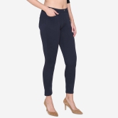 Women's  Cotton Stretchable Jeggings - Navy Navy XXL