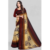 LEELAVATI - Maroon Georgette Saree With Blouse Piece ( Pack of 1 ) - Maroon