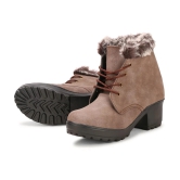 Saheb - Brown Womens Ankle Length Boots - None