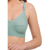 Elina Sea Green Cotton Non Padded Womens Minimizer Bra ( Pack of 1 ) - None