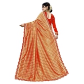 ofline selection - Orange Silk Blend Saree With Blouse Piece (Pack of 1)