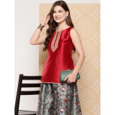 Women Printed Ethnic Top with Palazzos