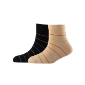 Men Pack Of 2 Patterned Cotton Ankle Length Socks