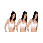 Softskin Poly Cotton Everyday Bra - White - 36B