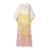 Rorschach Satin Silk Kaftan Dress