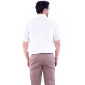 DESHBANDHU DBK Cotton Blend Regular Fit Half Sleeves Mens Formal Shirt - White ( Pack of 1 ) - None