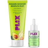 Plix Barrier Repair Regime with Avocado Ceramide Moisture Rush Serum & Cleanser(Pack of 2)