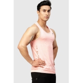 Fuaark Peach Polyester Slim Fit Mens Tanks ( Pack of 1 ) - None