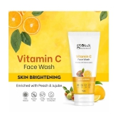 Globus Naturals Anti-Ageing Skin Brightening Vitamin C Face Wash, Enriched with Peach & Jujube, Skin Illuminating & Tan Removal Formula, For All Skin Types, Both Men & Women (75 g)