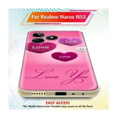 Fashionury Multicolor Printed Back Cover Silicon Compatible For Realme Narzo N53 ( Pack of 1 )