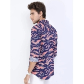 Ketch 100% Cotton Regular Fit Printed Rollup Sleeves Mens Casual Shirt - Navy ( Pack of 1 ) - None