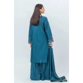 Beechtree Unstitched Shawl 23 - 3 PIECE - EMBROIDERED CAMBRIC SUIT WITH WOVEN SHAWL - CHIC FLORENCE