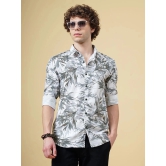 Paul Street Polyester Slim Fit Printed Full Sleeves Mens Casual Shirt - White ( Pack of 1 ) - None