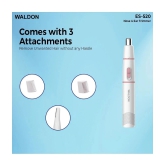 WALDON Nose&Eyebrow Trimmer White Cordless Nose Trimmer With 60 minutes Runtime