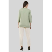 AKTIF Rayon Solid Straight Womens Kurti - Mint Green ( Pack of 1 ) - None