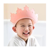 GEEO Baby bath Shower Cap,Bath hat for Eye and Ear wash Protection,Adjustable Silicone Bathing Crown Waterproof Shampoo hat for Washing Hair, Shower Bathing Protection Bath Cap for Toddler, 