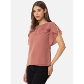 ALL WAYS YOU - Rose Gold Georgette Womens Regular Top ( Pack of 1 ) - None